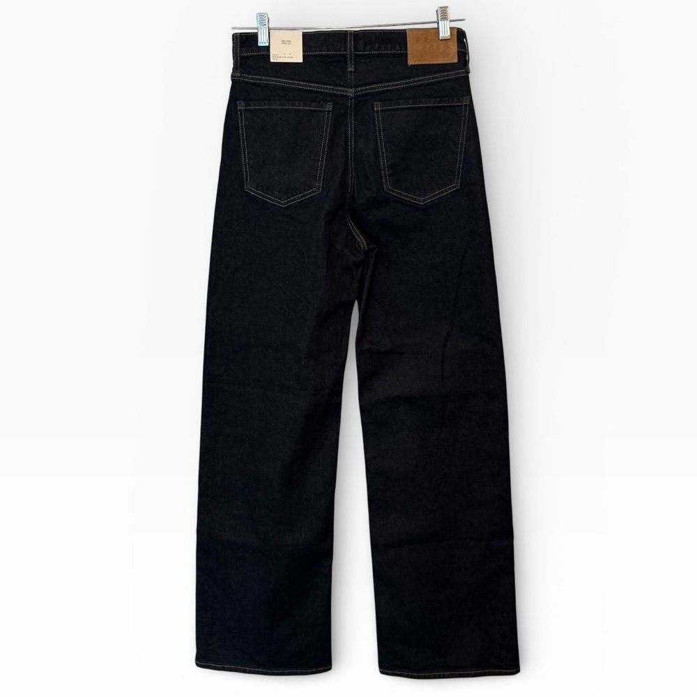 Banana Republic The Icon Classic Wide-Leg Jeans Dark Indigo Size 28L (6 US) - Picture 4 of 12
